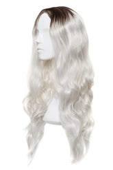 Peruca fibra sintetica NELY Ombre Platinum